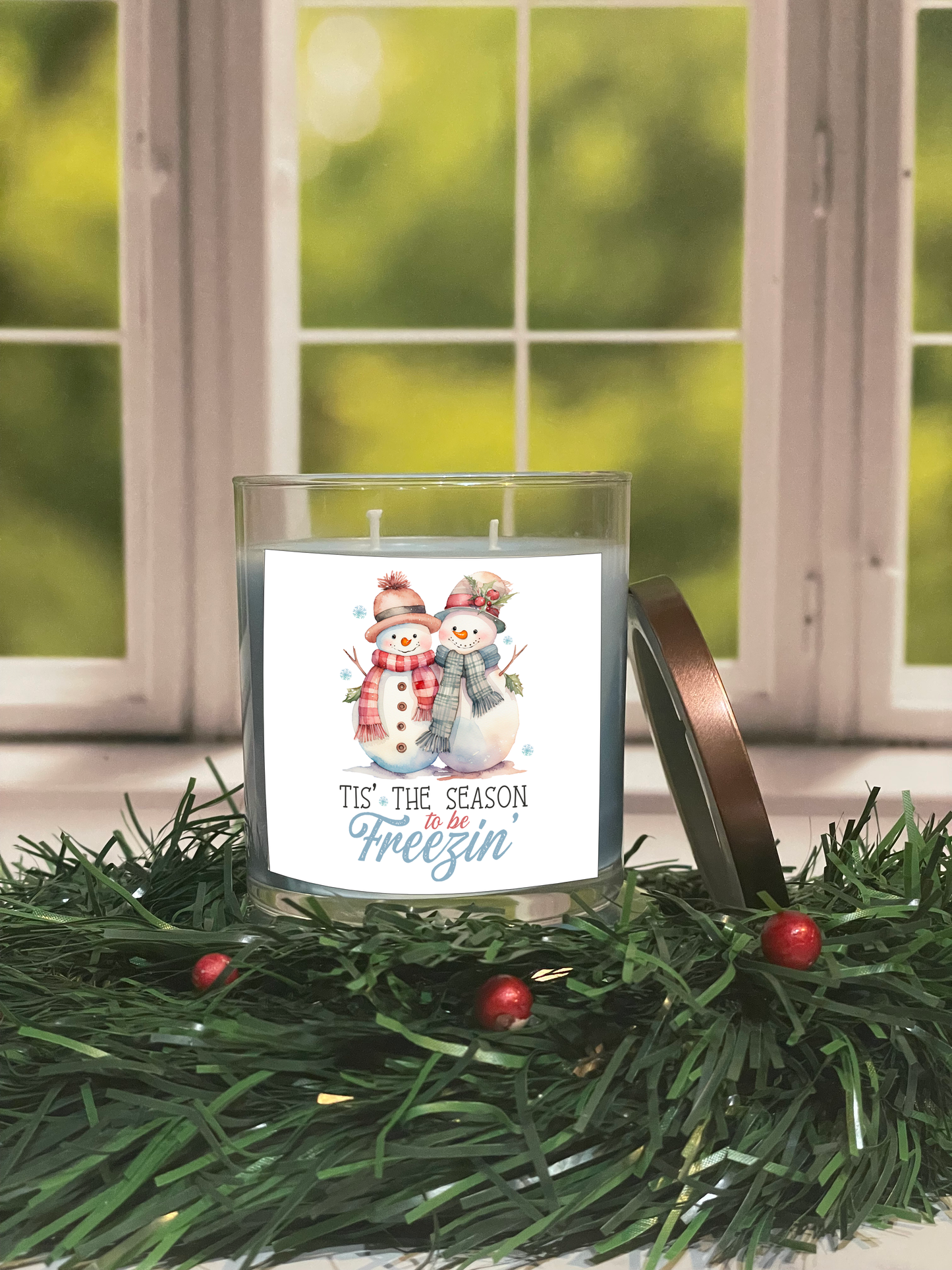 Tis' The Season To Be Freezing Candle